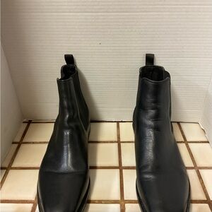 Aldo Black Leather Men's Ankle Boots